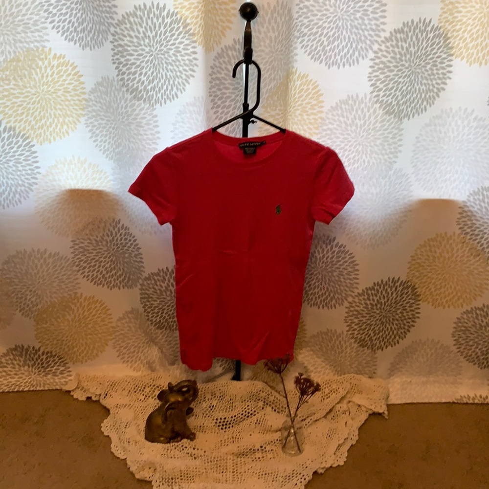 Medium Hot Pink Ralph Lauren Tee Shirt